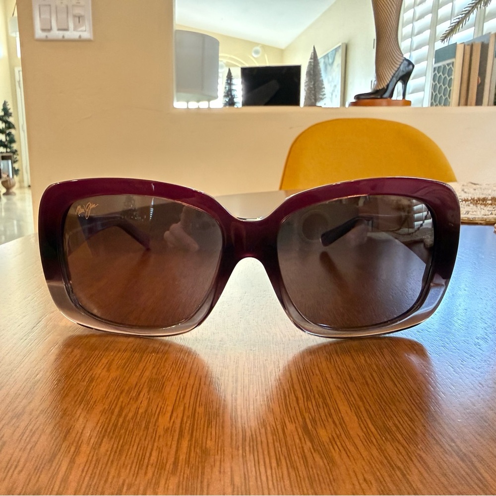 Maui Jim Chunky Purple Fade Polarized Sunglasses